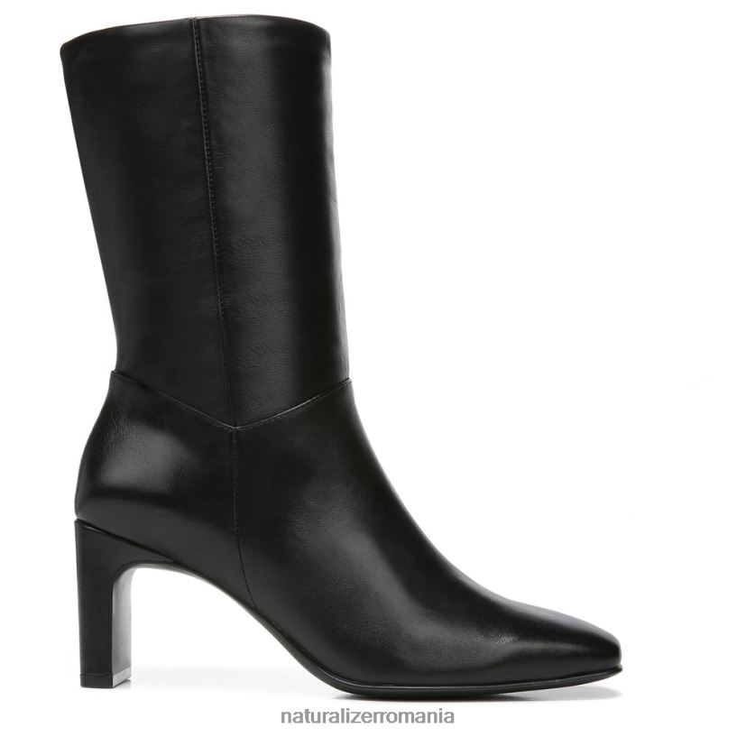 Naturalizer cizme | piele neagra femei platt bootie ZLD8DT667