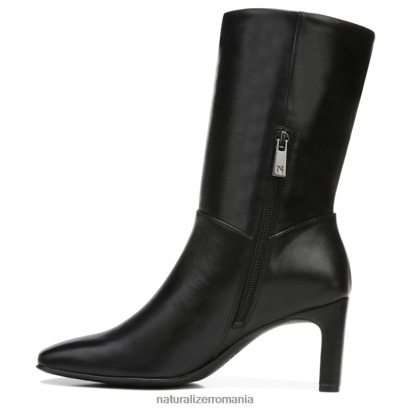 Naturalizer cizme | piele neagra femei platt bootie ZLD8DT667