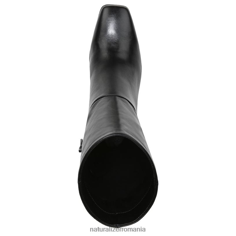 Naturalizer cizme | piele neagra femei platt bootie ZLD8DT667