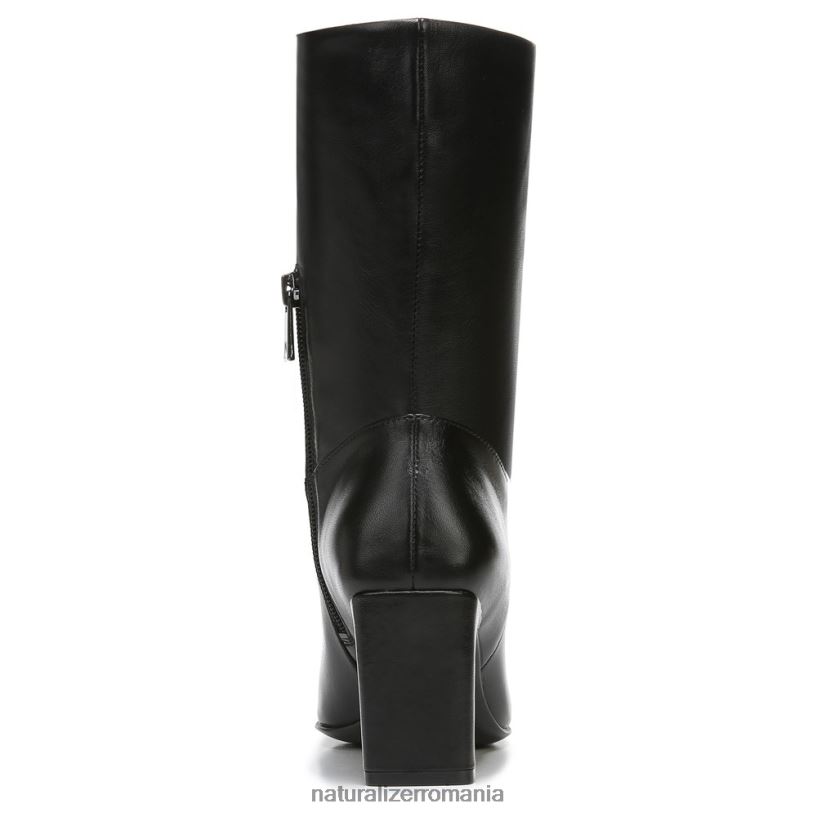 Naturalizer cizme | piele neagra femei platt bootie ZLD8DT667