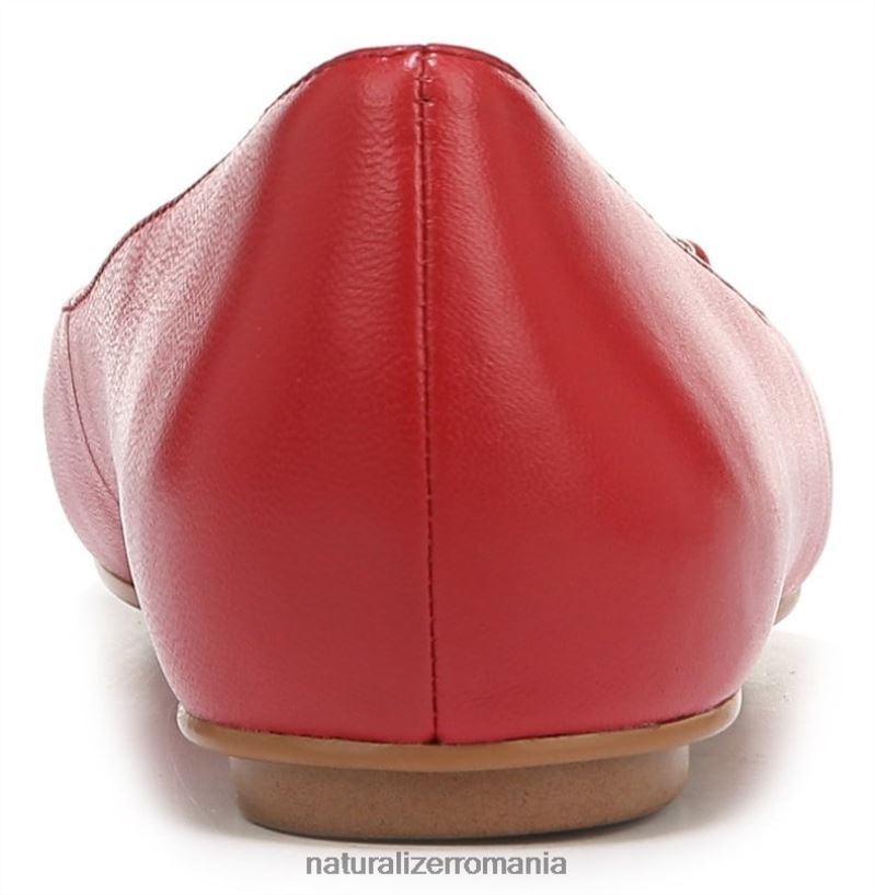 Naturalizer apartamente | piele roșie purpurie femei maxwell bit plat ZLD8DT55