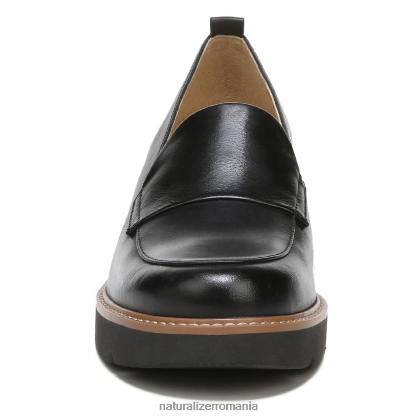 Naturalizer mocasini | piele neagra femei mocasnic cu talpă darry lug ZLD8DT164